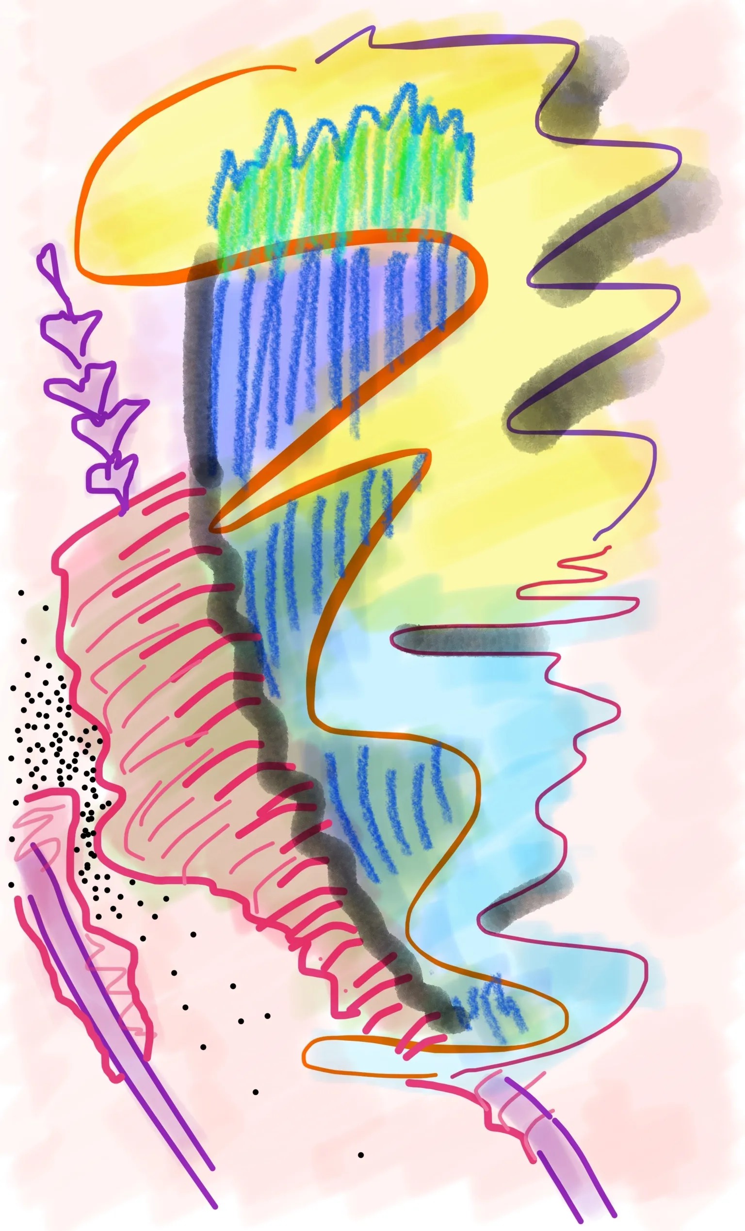 Doodles item Abstract image Colorful Abstract Shapes