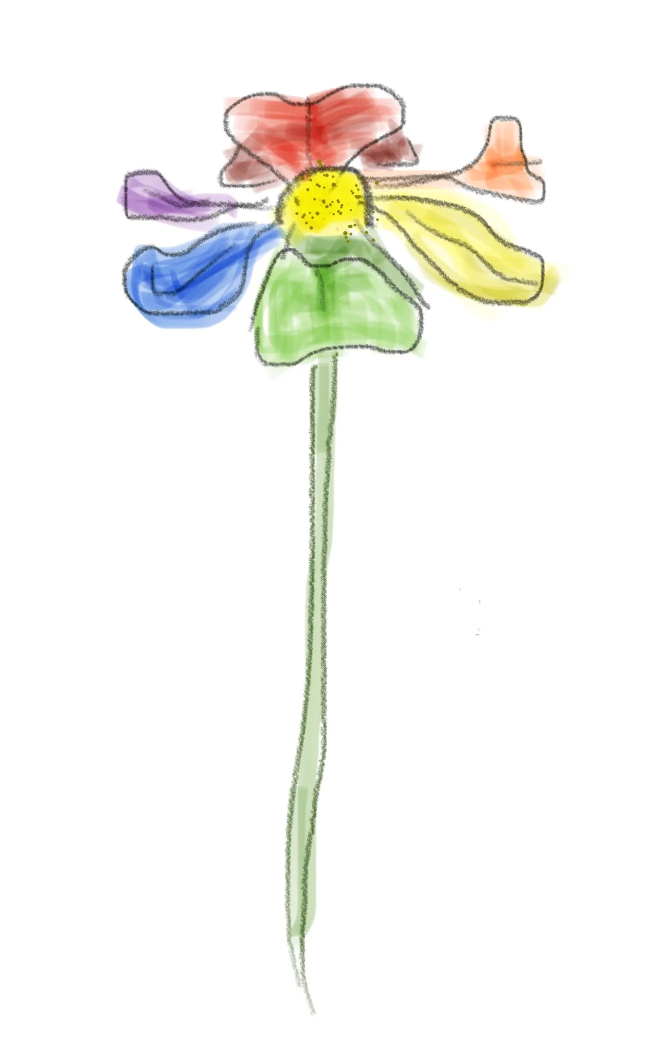 Doodles item Flowers image Rainbow Daisy