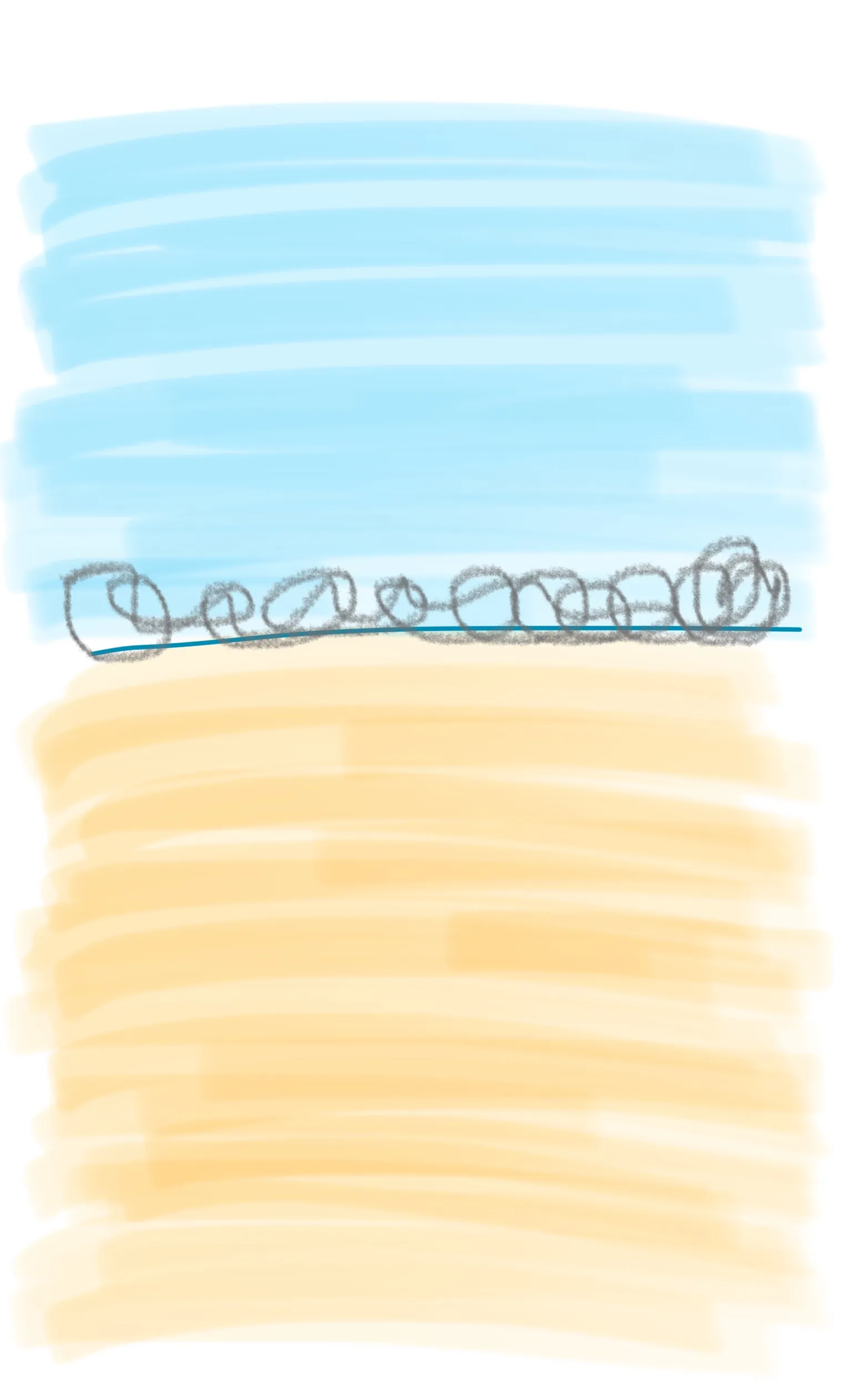 Doodles item Outdoors image Minimalist Beach Scene