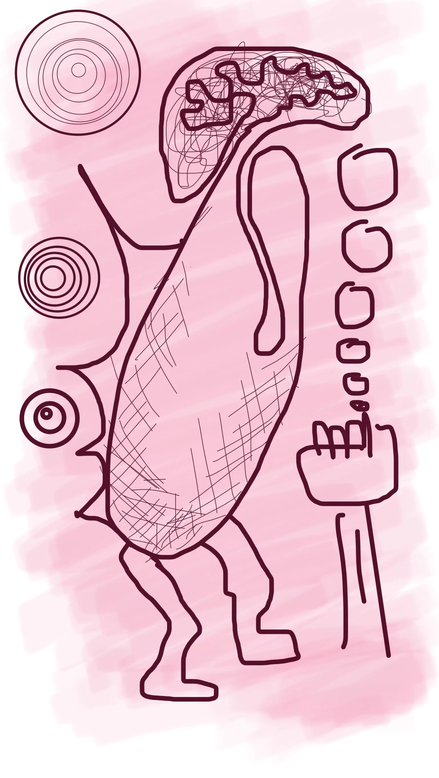 Doodles item Wacky image Pink Alien