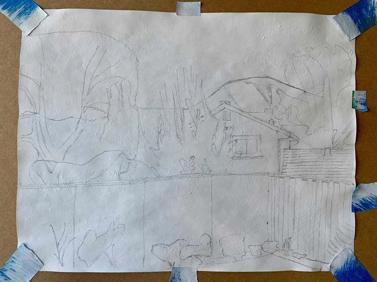 Portfolio item Backyard Hills image First Drawing