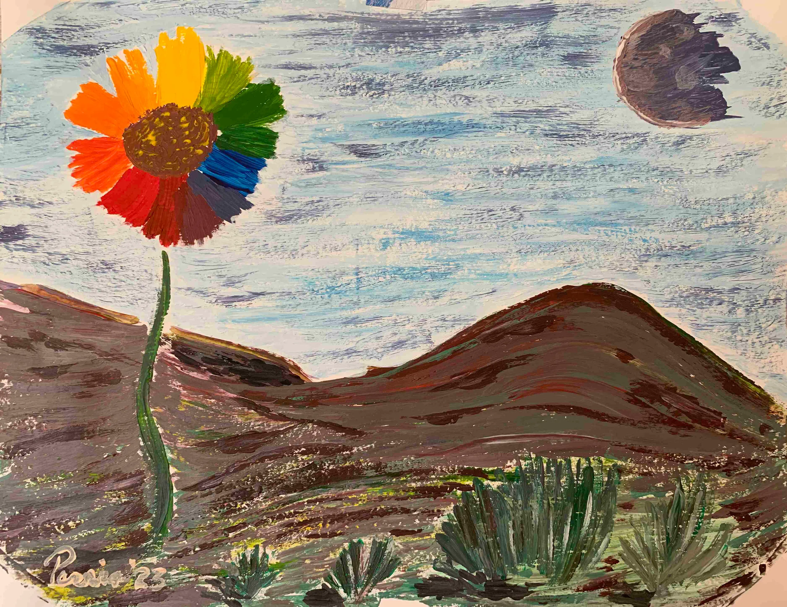 Portfolio item Desert Flower image Full Painting